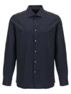 Zegna Button-down Collar Brushed Cotton-twill Shirt