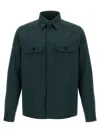 Zegna Camicia Con Tasche In Green