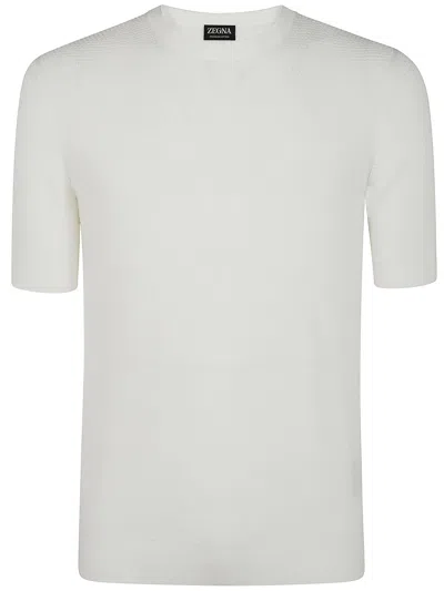 ZEGNA ZEGNA PREMIUM COTTON STITCH T-SHIRT