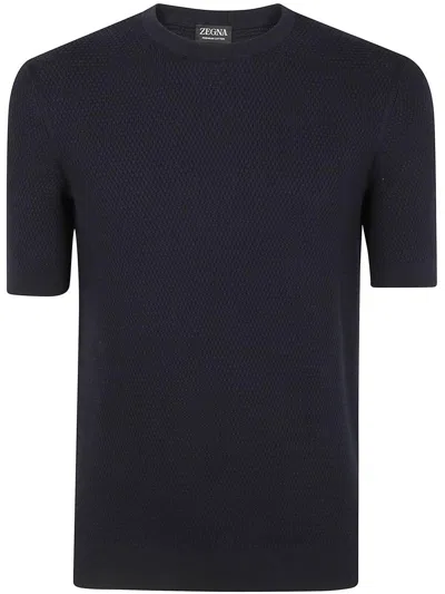 ZEGNA ZEGNA PREMIUM COTTON STITCH T-SHIRT