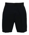 Zegna Pressed-crease Straight-leg Shorts In Navy Blue