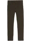 Zegna Pressed-crease Trousers In Brown