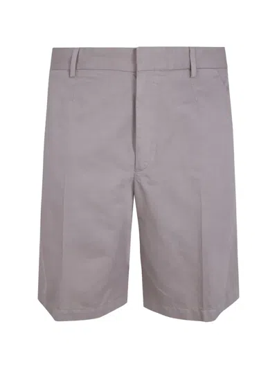 Zegna Pressed-crease Shorts In White