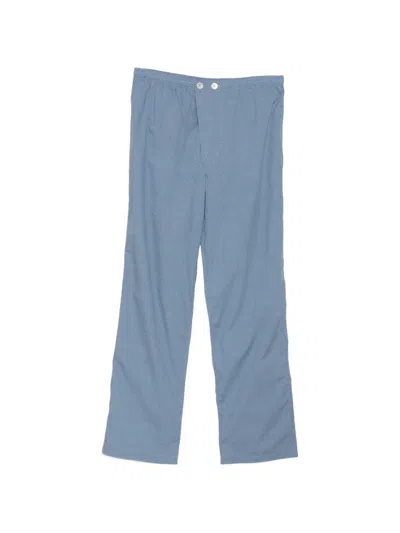 Zegna Printed Lounge Trousers In Blue