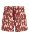 Zegna Swimwear With Printed Fantasy In Red