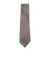 Zegna Pointed Tie In Brown