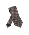 Zegna Printed Tie In Gold