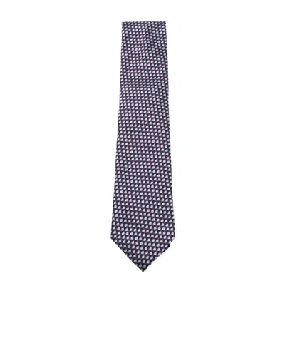 Zegna Pointed Tie In Blue