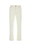 Zegna White Rinse-washed Stretch Cotton Roccia Jeans