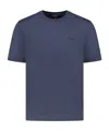 Zegna Cotton T-shirt In Blue