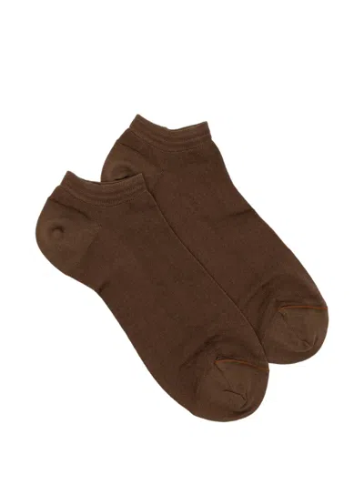 Zegna Pure Freshness Socks In Brown