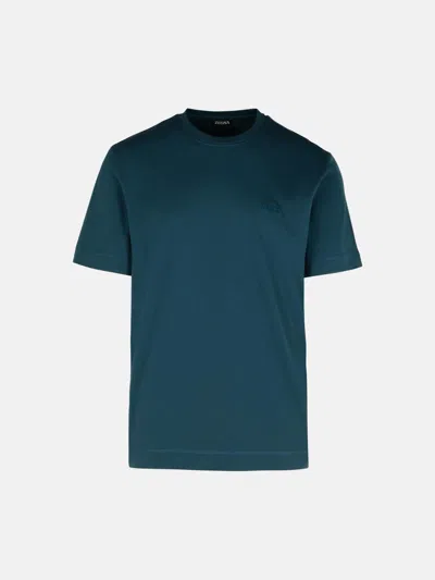 Zegna 'pure' Green Cotton T-shirt
