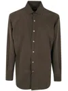 Zegna Chemise En Soie In Brown