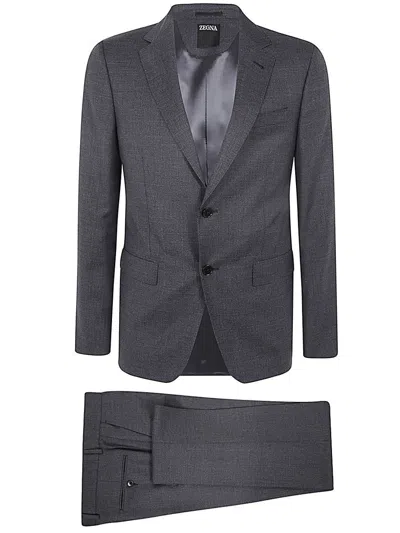 ZEGNA ZEGNA PURE WOOL SUIT CLOTHING