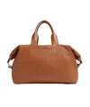 Zegna Sac De Voyage En Cuir De Cerf Foliage In Brown
