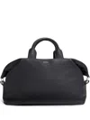 Zegna Raglan Deerskin Holdall In Schwarz