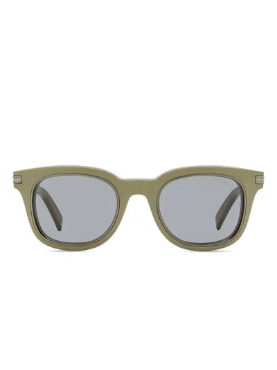 Zegna Rectangular-frame Sunglasses In Green