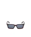 Zegna 53mm Rectangular Sunglasses In Black