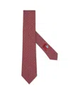 Zegna Red Silk Tie In Rouge