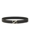 Zegna Adjustable Buckle Textured Belt