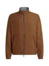 Zegna Brown Cashmere Shirt-jacket In Multi