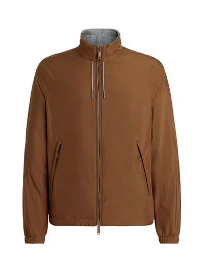 ZEGNA ZEGNA REVERSIBLE BLOUSON D. FOLIAGE