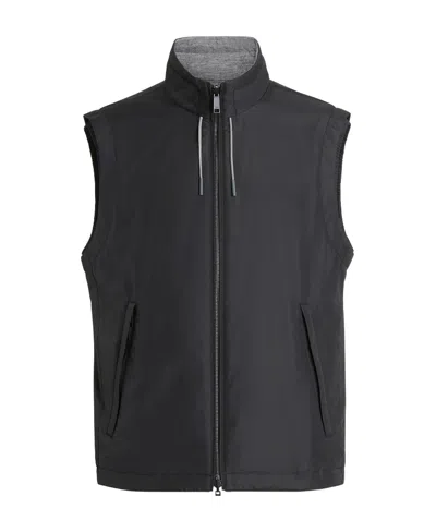 Zegna Reversible Cashmere Gilet In Black