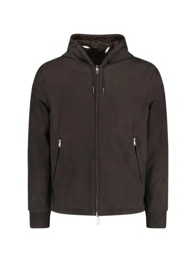 Zegna Reversible Hoodie – Brown