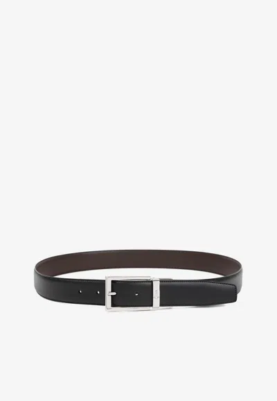 ZEGNA REVERSIBLE LEATHER BELT