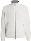 Zegna Men's Technical Fabric Reversible Brezza Blouson In White
