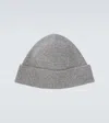 Zegna Ribbed-knit Cashmere Beanie In Grau