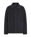 Zegna Ribbed-knit Jacket In Black