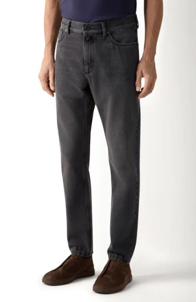 Zegna Roccia City Fit Jeans In Black
