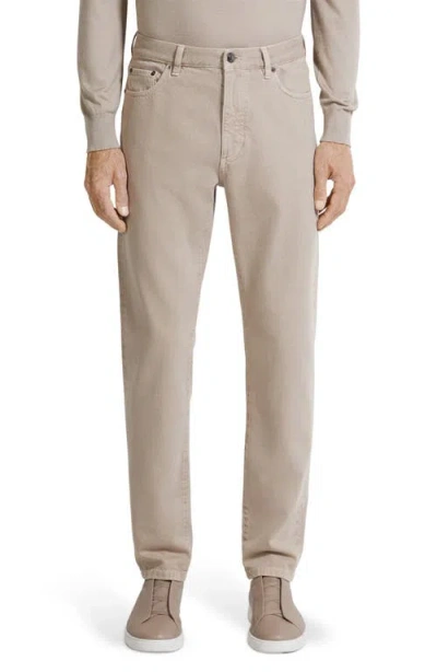Zegna Roccia City Fit Jeans In Neutral