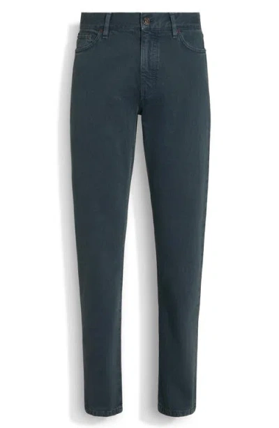 ZEGNA ZEGNA ROCCIA CITY FIT STONEWASHED JEANS