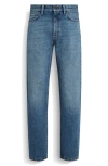 Zegna Men's Roccia Straight Leg Jeans In Navy Solid