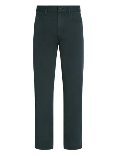 Zegna Roccia Cotton Jeans In Blue