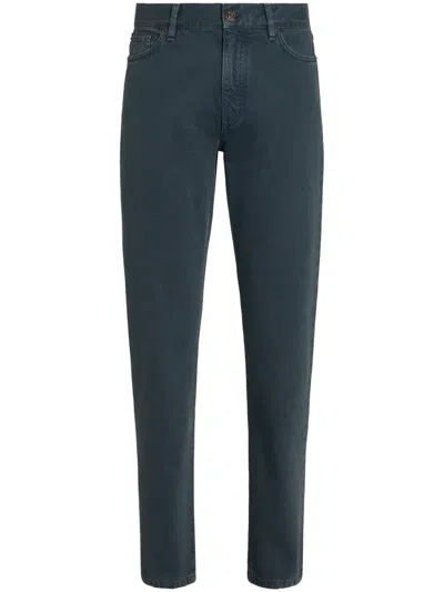 ZEGNA ROCCIA STONE-WASHED JEANS