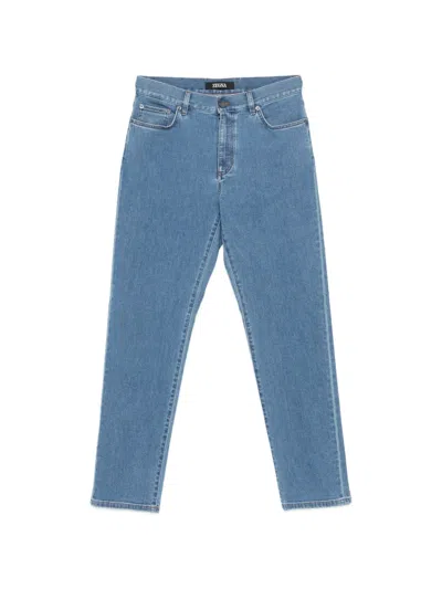 Zegna Roccia Jeans In Blue