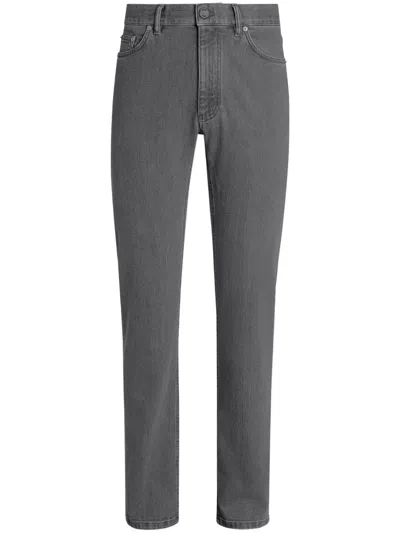 ZEGNA ROCCIA STONE-WASHED JEANS