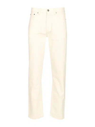 Zegna Roccia Jeans In Stone Wash Cotton In Neutral