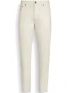 Zegna Roccia Stone-washed Jeans In White