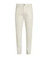 Zegna Roccia Mid-rise Slim Jeans In White