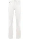 Zegna White Rinse-washed Stretch Cotton Roccia Jeans In Neutral