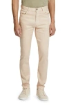 ZEGNA ROCCIA LINEN & COTTON STRETCH TWILL SLIM FIT JEANS