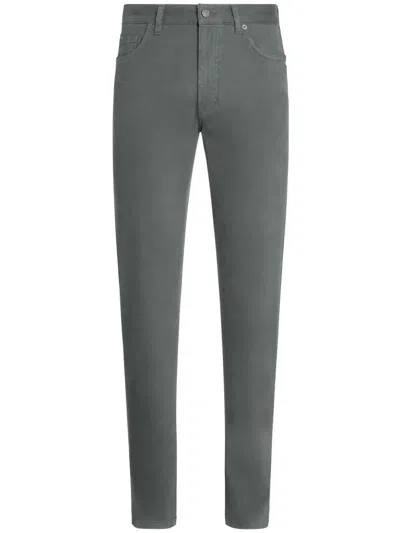 Zegna Roccia Slim-fit Jeans In Grey