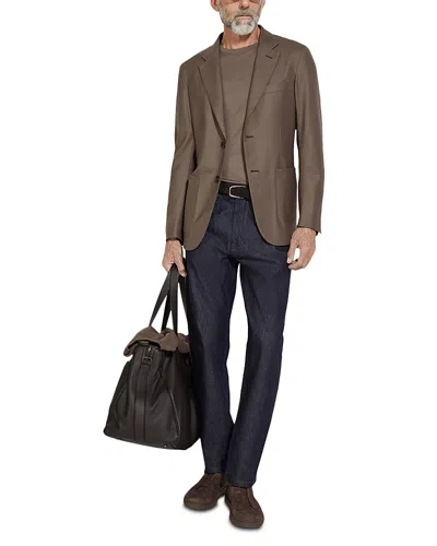 Zegna Roccia Slim Fit Jeans In Dark Blue