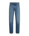 Zegna Men's Roccia Straight Leg Jeans In Blue