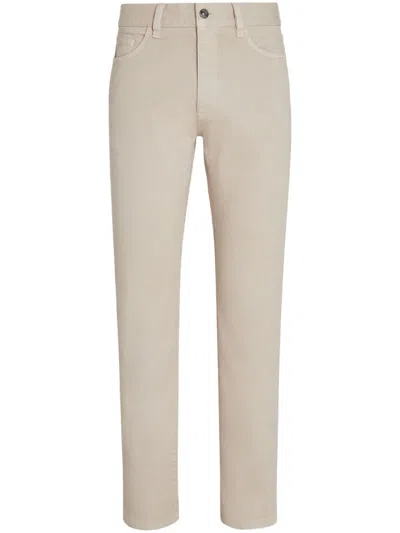 Zegna Roccia Slim-fit Jeans In Neutrals