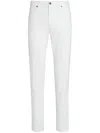 Zegna Roccia Stretch Slim Fit Jeans In White In White